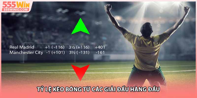 Tỷ lệ kèo bóng từ các giải đấu hàng đầu